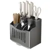 Portapalillos de acero inoxidable, estante de almacenamiento de cocina, estante de cocina multifuncional, no requiere taladro