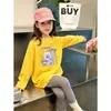 Camiseta Feminina para Primavera e Outono 2026 Novo Estilo Moda Outono Infantil Camiseta Básica Fofa de Manga Longa 100% Algodão para Bebês