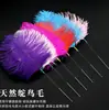 Ferramenta de limpeza de ouvidos com pena de avestruz e agulha de prata, escova de mão de beleza para massagem facial, gadget de limpeza de ouvidos com pena