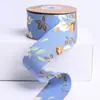 Cinta pequeña floral de doble cara, lazo DIY para accesorios del cabello, caja de regalo, flor, corbata de lazo para ropa, sombrero, flor de ratán, cinta de tela