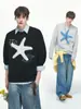 Suéter de Punto Trendy con Cuello Redondo para Hombre para Otoño e Invierno, Ajuste Delgado y Cálido