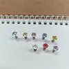 Brincos de Tachinha Cortados em Formato de Fogos de Artifício, Brincos Externos Espirais de Liga de Titânio, Targhettas Cochleares Deslumbrantes, Joias para Piercing na Orelha Que Podem Ser Usadas ao Dormir Sem Precisar Ser Removidas