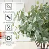 Amazon Transfronterizo Hoja de Dinero Hecho a Mano Tallo Único Decoración de Boda Planta Verde Flor Artificial Decoración del Hogar