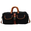 Bolso de viaje corto nuevo con bloques de color, casual y simple, bolso cruzado portátil para salir, con separación de seco y húmedo, bolsa deportiva y de fitness para mujer