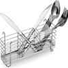 Escurridor de Fregadero Transfronterizo de Acero Inoxidable 304 Estante de Almacenamiento de Cocina Escurridor Telescópico para Platos Escurridor para Platos Estante para Platos Estante para Tazas