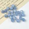 Cuentas Redondas de Agujero Grande Chapadas en Oro Cuentas Sueltas Pulsera DIY Accesorios para Coletas Cubo de Cuentas Accesorios para Joyería Venta al por Mayor