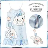 Vestido fino sin mangas pijama infantil verano falda de tirantes niña niños medianos y grandes traje de princesa para casa lote
