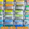 Set de Caja de Almacenamiento de Cuentas de 221 Colores, Paquete de Recarga de Cuentas de Lujo Original, Anti-Mezcla de Colores, Set de Caja de Embalaje de Alta Transparencia