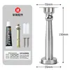 Batente de Porta Estendido Invisível de Aço Inoxidável Sem Furos Sucção Magnética Forte na Parede Topo da Porta Para-choque de Porta de Banheiro Batente de Porta Anti-Colisão Sucção no Chão