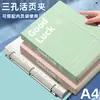 Carpeta de archivos A4 de gran capacidad, páginas interiores transparentes, álbum de documentos, organizador de exámenes, libro de almacenamiento, carpeta con agujeros