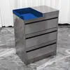 Gabinete de Herramientas para Barbería, Carrito de Herramientas para Salón de Peluquería, Gabinete para Cortar el Cabello de Peluquería, Estante de Almacenamiento, Gabinete con Espejo de Acero Inoxidable