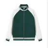 Nueva chaqueta de béisbol color block con cuello alto y cremallera, estilo pareja unisex, sudadera moderna y versátil, otoño temprano 2026
