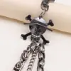 Amazon Explosiones Moda Pistola Negra Calavera Pirata Accesorios Cadena de Pantalones de Metal Multicapa Cadena de Pantalones Personalizada Industria Pesada