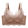 Roupa interior ajustável das mulheres pequeno peito push up coleção de mama anti-costura suporte superior anti-flacidez sem fio sutiã de látex vermelho
