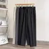 Moda Retrô High-End Simples Caimento Calças Ocidentais Masculinas Outono 2026 Novos Americanos Largos Casuais