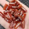 Ágata Roja Buda Palabra Loto Cuentas de Arroz Jade Cuentas Sueltas Carniola Cilindro Recto Paspartú Pulsera Accesorios de Joyería Cuentas