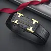 Sin Dientes Hebilla Automática para Uso Interno Cinturón con Patrón de Cocodrilo Cinturón de Negocios Simple para Hombre Explosiones de Red en stock Cinturón de Hombre