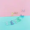 Accesorios DIY Color Aurora Pequeño Transparente Cadena de Lazo Fantasma Cadenita Pendientes Collar Hilo
