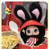 Frijolito Gordo - ¿Qué debo comer hoy? Una caja sorpresa de peluche, decoración creativa linda, juguete de moda para niñas