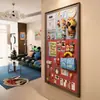 Aço Inoxidável Magnético Armazenamento Exibição de Fotos Parede Sala de Estar Sala de Jantar Escritório Quarto Hall de Entrada Corredor Pendurar Fotos