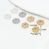 Preservação de cor anel de toro com zircônia cravejada 14k capa de conta espaçadora 18k pulseira colar joias artesanais DIY acessórios lote C21