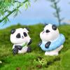 Novo Panda Micro Paisagem Jardinagem DIY Paisagismo Acessórios Bonito Panda Bambu Brotos Bamboo Pole Ornamentos de Resina