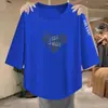 2026 Moda Coreana Elegante Simples Casual Roupas Femininas Camiseta Nova Primavera Verão Solta Emagrecimento Tendência Versátil