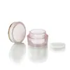 Botella de Crema Acrílica 5G Doble Capa Transparente Botella de Crema Facial Botella de Crema para Ojos Material de Empaque Paquete de Prueba Cosmético de Lujo Ligero Botella de Muestra Pequeña