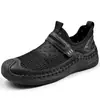 Zapatos casuales para hombre, nuevo modelo de verano, zapatillas deportivas de malla transpirable, mocasines slip-on de suela blanda, zapatos para hombre de talla grande para ventas transfronterizas
