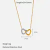 Collar de Corazón de Acero Inoxidable 316 de Nuevo Estilo Transfronterizo, Cadena de Clavícula de Lujo Ligero Europeo y Americano, Cadena de Suéter de Alta Gama, Accesorio para el Cuello de Acero de Titanio