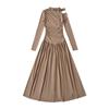 Vestido Largo Sexy Irregular sin Tirantes de Principios de Otoño 2024 Diseño Spice Girl Sentido de la Moda Ajustado sin Espalda Plisado Línea A Vestido Grande