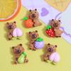 Accesorios de resina con forma de crema de dibujos animados para bebé, con agua de fruta, para hebilla de zapato, accesorios creativos, joyería para bricolaje, horquilla