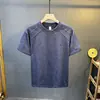 Nova Camiseta Masculina Simples e Versátil Bordada de Manga Curta Cor Sólida Confortável Casual Meia-Manga Primavera/Verão 2026