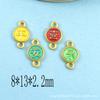 Aleación dorada paz alegría buena suerte estrella de la suerte alta fortuna pequeño goteo DIY pulsera collar colgante accesorios