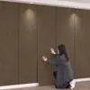 Papel Tapiz Autoadhesivo con Veta de Madera Transfronterizo Pegatinas de Pared para Renovación de Paredes de Fondo de TV, Decoración de Dormitorio, Pegatinas de Pared de Imitación de Madera Chapa de Madera