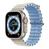 Adecuado para Apple Iwatchs10Se Sports Marine Silicona S11 Bloques de Color Hebilla de Pin de Doble Hebilla Correa de Reloj 9Ultra