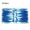 T-tail de duas cores 20 Isca Macia 7cm/2G slot para anzol dupla face Isca Luya isca de pesca ao ar livre comida para peixe atacado