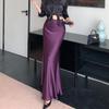 Terno elegante e sexy 2024 outono/inverno novo top de celebridades emagrecedor brilhante saia rabo de peixe conjunto de duas peças para mulheres