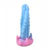 Plug Anal de Bolas de Dragão Colorido Brinquedo Expansor Anal de Silicone Líquido Macio Brinquedo para Masturbação Feminina Adulta