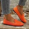Venta Caliente Comercio Electrónico Transfronterizo Tallas Grandes Otoño 2026 Nuevo Zapatos de Punto Individuales Suela Plana Transpirables Slip-on Zapatos Individuales para Hombre Perezoso Mujer