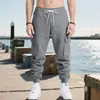 Calças Masculinas de Primavera e Outono Estilo Workwear Europeu e Americano da Amazon, Cor Sólida, Multi-Bolsos, Caimento Solto Moderno, Calças Esportivas Casuais com Barra
