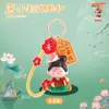 Estilo Antiguo Moda China Dama Dinastía Tang Deseando Buena Suerte Colgante de Loto Adorno para Coche con Buen Significado Joyería Estilo Antiguo Regalo Fabricante Mayorista