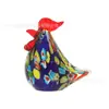 Esmalte de color gallo gallina colorido polluelo de cuco artesanías de cristal adornos moda decoración del hogar adornos comercio exterior transfronterizo