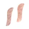 Venta transfronteriza raspador facial de jade cristalino en polvo natural raspador de ojos dispositivo raspador con forma de S triángulo doble apertura
