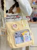 Mochila Nova da Moda Estilo Japonês para Mulheres, Versátil para Estudantes, Ensino Fundamental e Médio, Grande Capacidade, Durável para Uso no Campus