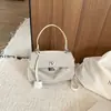 Bolso de mano platino para mujer, nuevo bolso de hombro coreano de tendencia 2026, bolso de mano de alta gama elegante de gran capacidad para el día a día