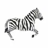 Balão Decorativo de Folha de Alumínio Formato Animal Cavalo Pintado Zebra Desenho Animado Festa de Aniversário Transfronteiriço Atacado Grande