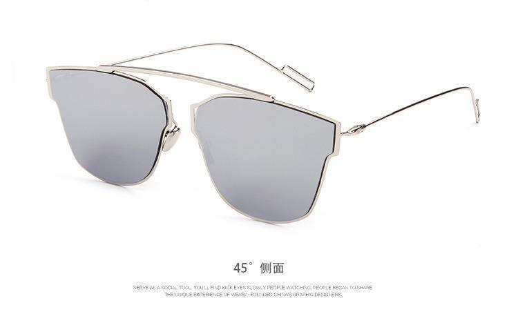 新款 时尚复古太阳眼镜 男女士经典款太阳镜驾驶眼镜 金属墨镜