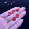 Mineral Original Vermelho Cinábrio Areia Vermelha Signo Cavalo Trevo de Quatro Folhas Tigela do Tesouro Lista Dourada Título Não Importa Acessório Pulseira Feita à Mão