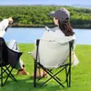 Silla lunar personalizada para exteriores, taburete de pesca portátil, reclinable para camping, picnic, bocetos, playa, silla plegable al por mayor